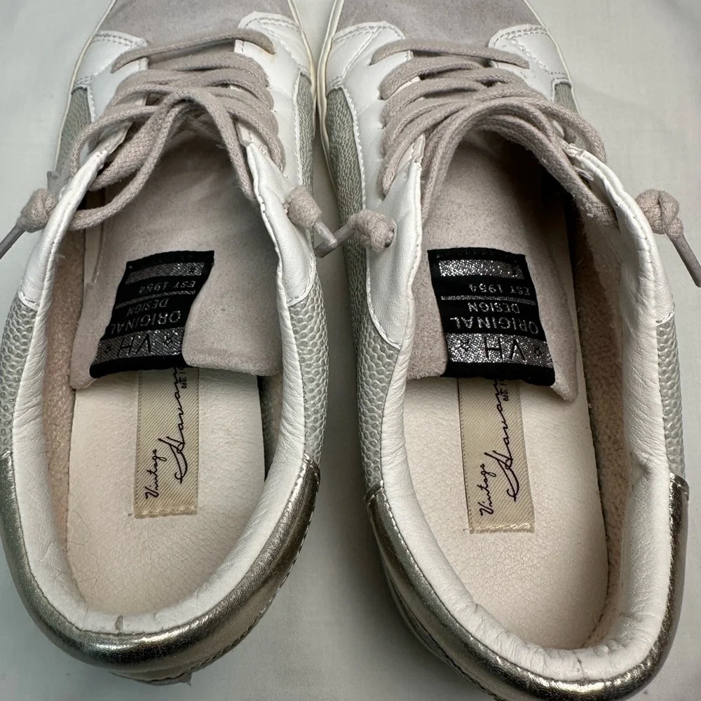 Vintage Havana Flair Silver Multi Gray and White Sneakers size 9 - Picture 10 of 12